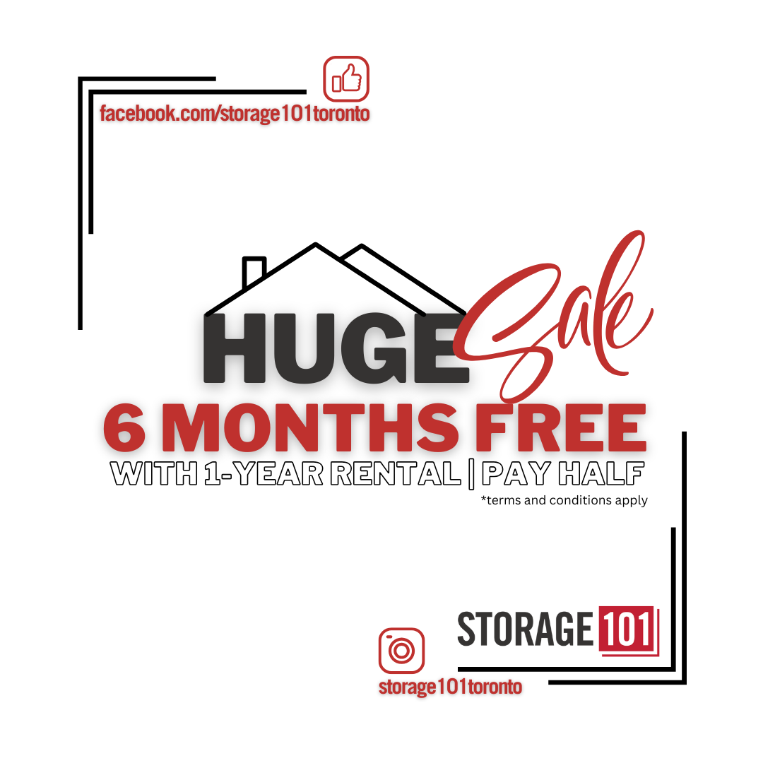 Get 6 Months FREE with 1-year storage unit rental!